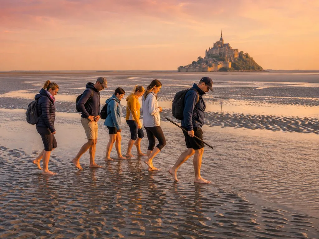 La baie du Mont-Saint-Michel à marée basse